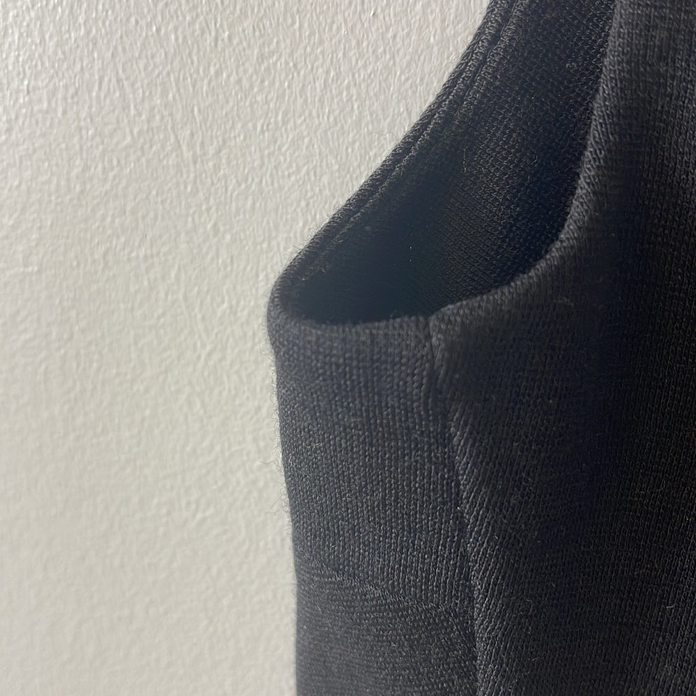 EUC Vintage Butte Knit Black Cropped Open Vest - Picture 6 of 6
